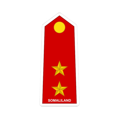 Somaliland Army OF 1b (Mali) (Military Rank) STICKER Vinyl Kiss-Cut Decal 3 Inch White - The Sticker Space