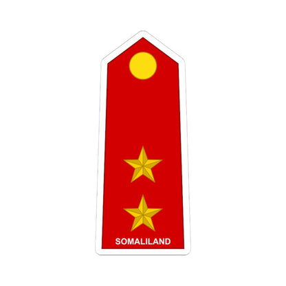 Somaliland Army OF 1b (Mali) (Military Rank) STICKER Vinyl Kiss-Cut Decal 6 Inch White - The Sticker Space