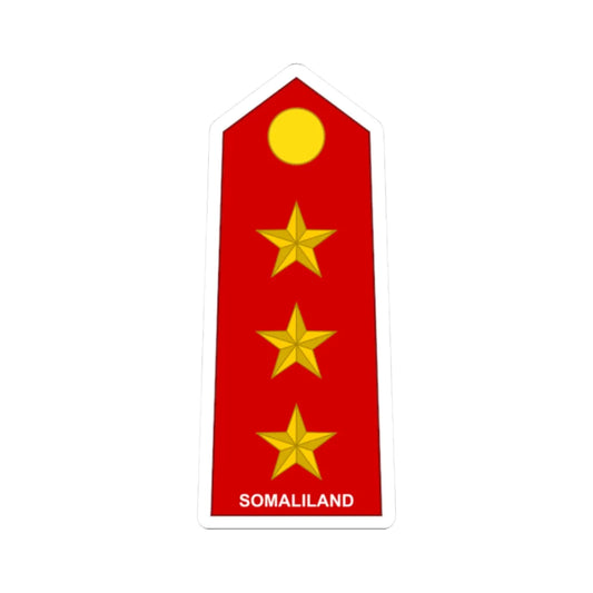 Somaliland Army OF 2 (Mali) (Military Rank) STICKER Vinyl Kiss-Cut Decal 2 Inch White - The Sticker Space