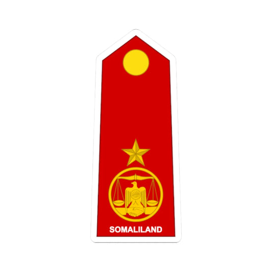 Somaliland Army OF 4 (Mali) (Military Rank) STICKER Vinyl Kiss-Cut Decal 2 Inch White - The Sticker Space