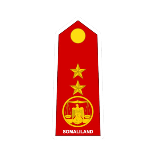 Somaliland Army OF 5 (Mali) (Military Rank) STICKER Vinyl Kiss-Cut Decal 2 Inch White - The Sticker Space