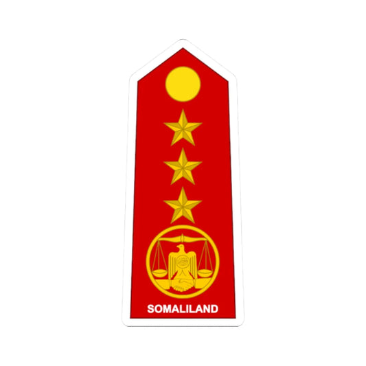 Somaliland Army OF 6 (Mali) (Military Rank) STICKER Vinyl Kiss-Cut Decal 2 Inch White - The Sticker Space