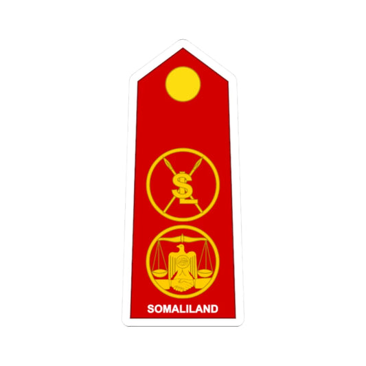 Somaliland Army OF 7 (Mali) (Military Rank) STICKER Vinyl Kiss-Cut Decal 2 Inch White - The Sticker Space