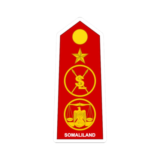 Somaliland Army OF 8 (Mali) (Military Rank) STICKER Vinyl Kiss-Cut Decal 2 Inch White - The Sticker Space