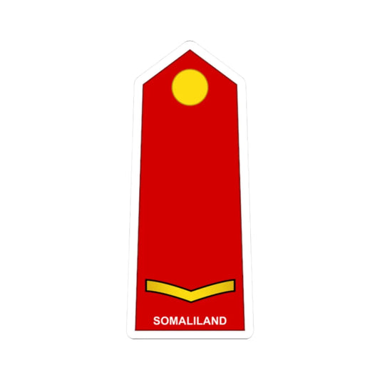 Somaliland Army OR 3 (Mali) (Military Rank) STICKER Vinyl Kiss-Cut Decal 2 Inch White - The Sticker Space