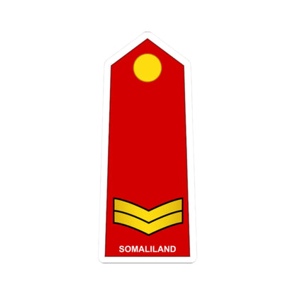 Somaliland Army OR 4 (Mali) (Military Rank) STICKER Vinyl Kiss-Cut Decal 2 Inch White - The Sticker Space