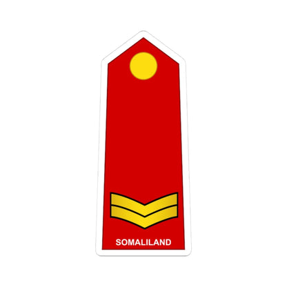 Somaliland Army OR 4 (Mali) (Military Rank) STICKER Vinyl Kiss-Cut Decal 3 Inch White - The Sticker Space