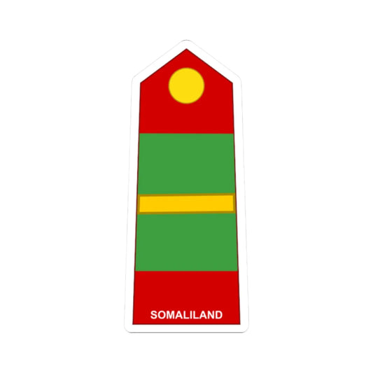 Somaliland Army OR 7 (Mali) (Military Rank) STICKER Vinyl Kiss-Cut Decal 2 Inch White - The Sticker Space