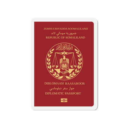 Somaliland Diplomatic Passport - Die-Cut Magnet-4" x 4"-The Sticker Space