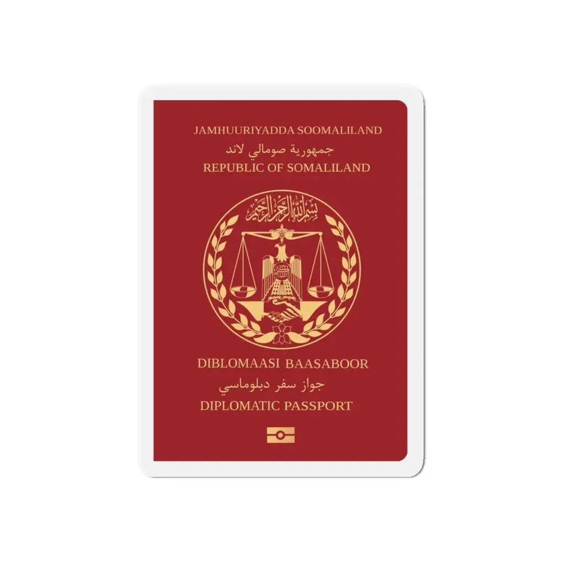 Somaliland Diplomatic Passport - Refrigerator Magnet 6 Inch - The Sticker Space