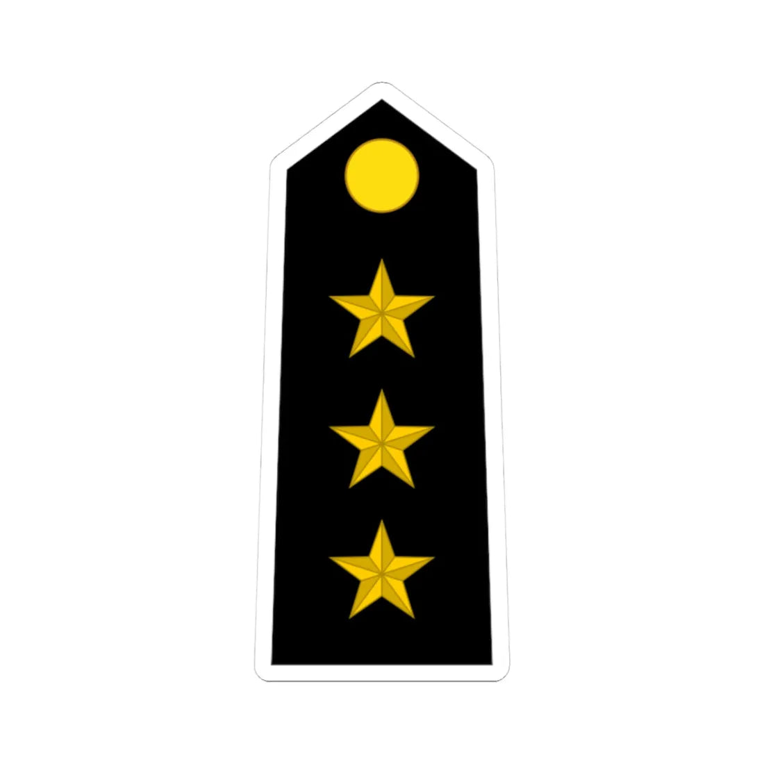 Somaliland Navy OF 2 (Mali) (Military Rank) STICKER Vinyl Kiss-Cut Decal 3 Inch White - The Sticker Space