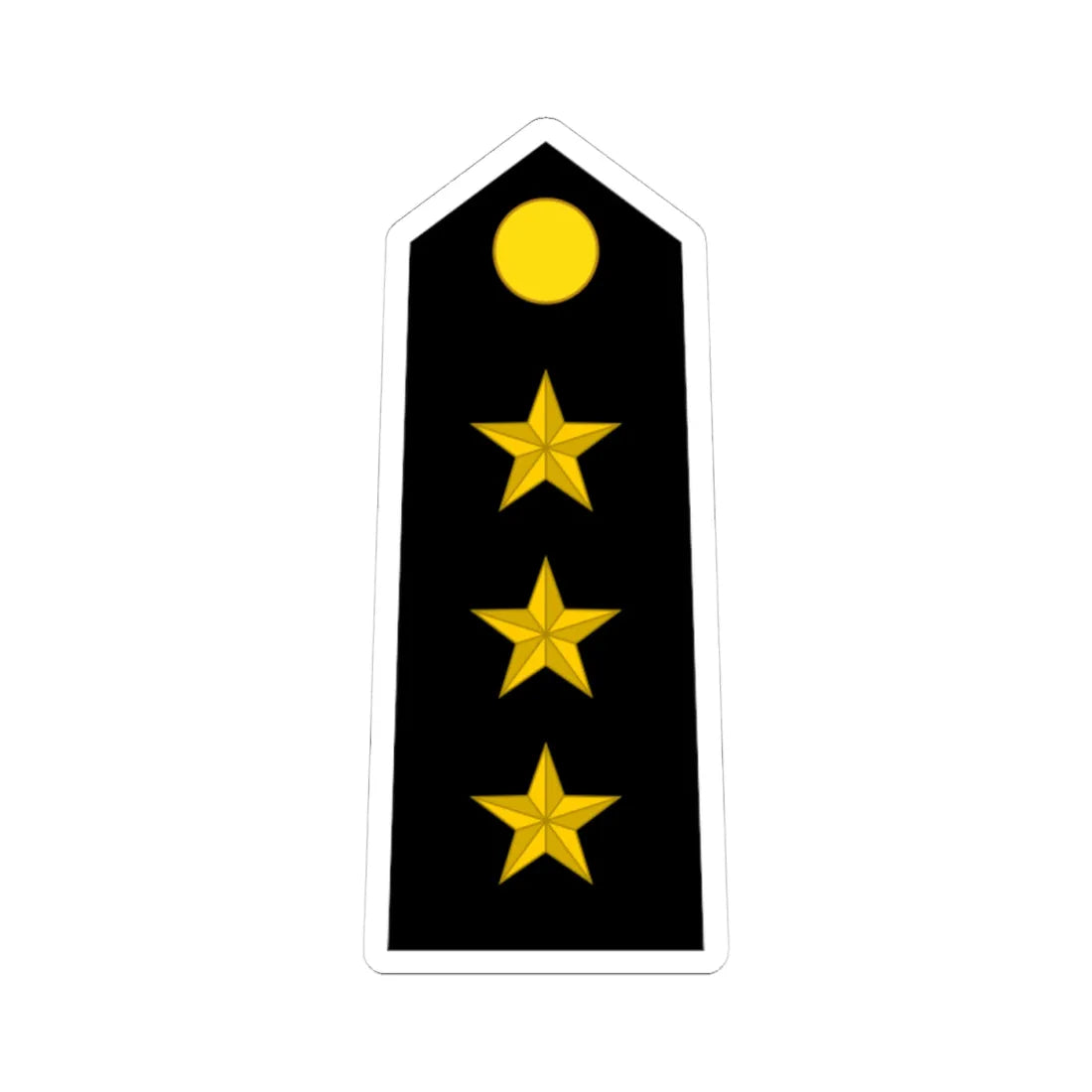 Somaliland Navy OF 2 (Mali) (Military Rank) STICKER Vinyl Kiss-Cut Decal 4 Inch White - The Sticker Space