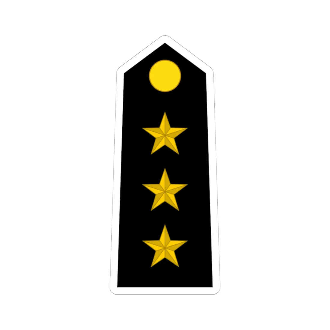 Somaliland Navy OF 2 (Mali) (Military Rank) STICKER Vinyl Kiss-Cut Decal 6 Inch White - The Sticker Space