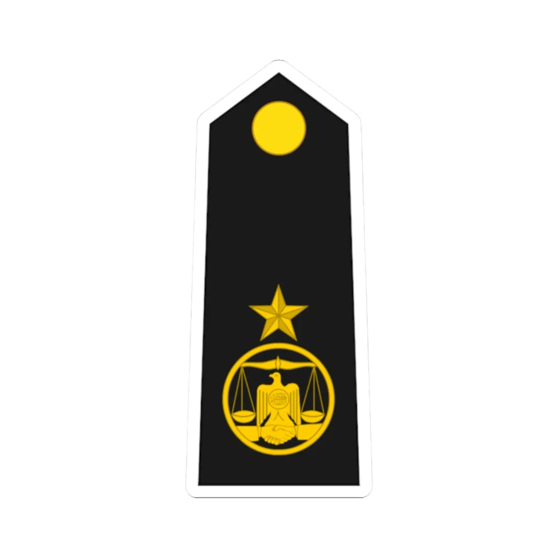 Somaliland Navy OF 4 (Mali) (Military Rank) STICKER Vinyl Kiss-Cut Decal 2 Inch White - The Sticker Space