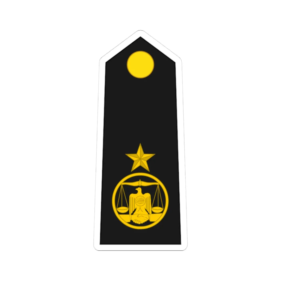 Somaliland Navy OF 4 (Mali) (Military Rank) STICKER Vinyl Kiss-Cut Decal 3 Inch White - The Sticker Space