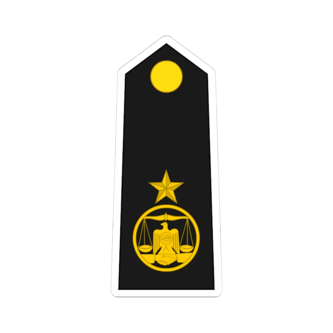 Somaliland Navy OF 4 (Mali) (Military Rank) STICKER Vinyl Kiss-Cut Decal 4 Inch White - The Sticker Space
