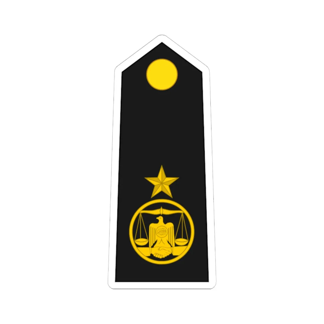 Somaliland Navy OF 4 (Mali) (Military Rank) STICKER Vinyl Kiss-Cut Decal 6 Inch White - The Sticker Space