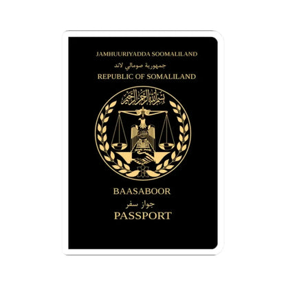 Somaliland Passport (Non Biometric) - STICKER Vinyl Kiss-Cut Decal 2 Inch White - The Sticker Space