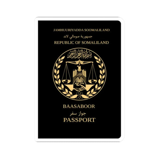 Somaliland Passport (Non Biometric) - STICKER Vinyl Kiss-Cut Decal 2 Inch White - The Sticker Space