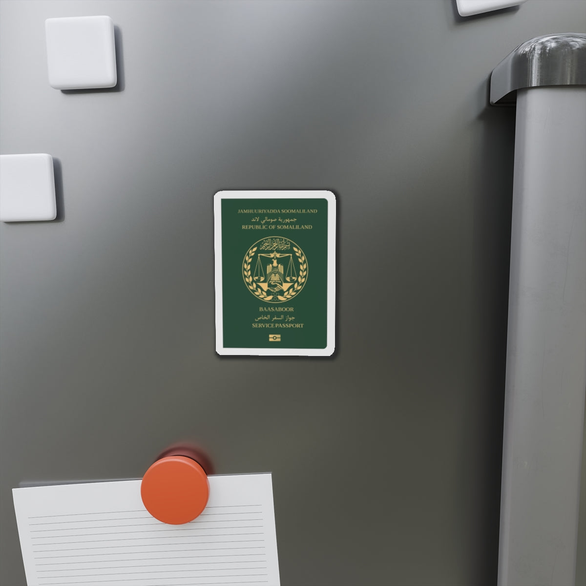 Somaliland Service Passport - Die-Cut Magnet-The Sticker Space