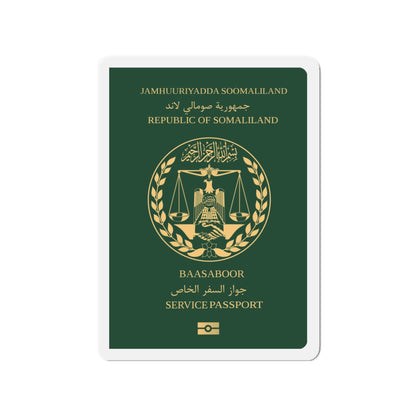 Somaliland Service Passport - Die-Cut Magnet-3" x 3"-The Sticker Space