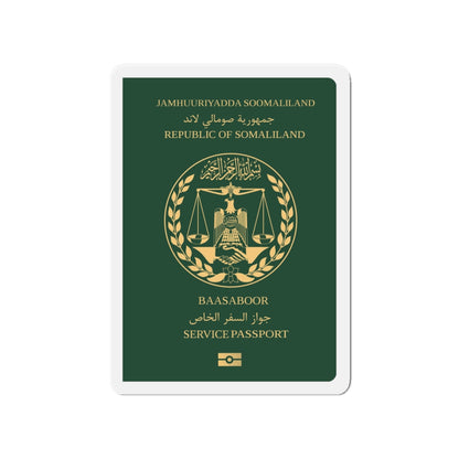 Somaliland Service Passport - Die-Cut Magnet-4" x 4"-The Sticker Space