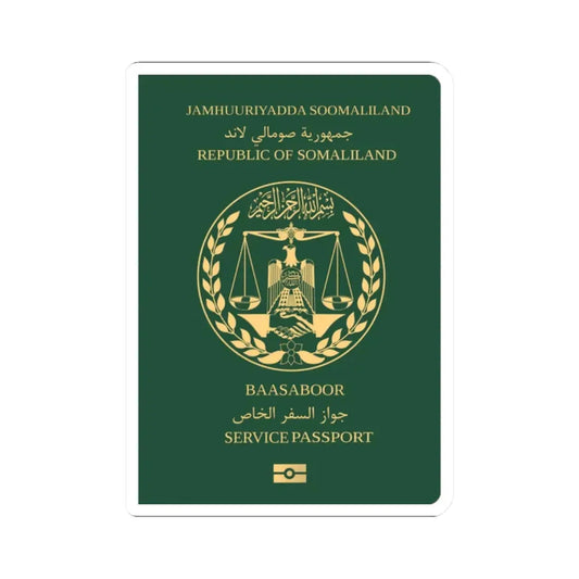 Somaliland Service Passport - STICKER Vinyl Kiss-Cut Decal 2 Inch White - The Sticker Space