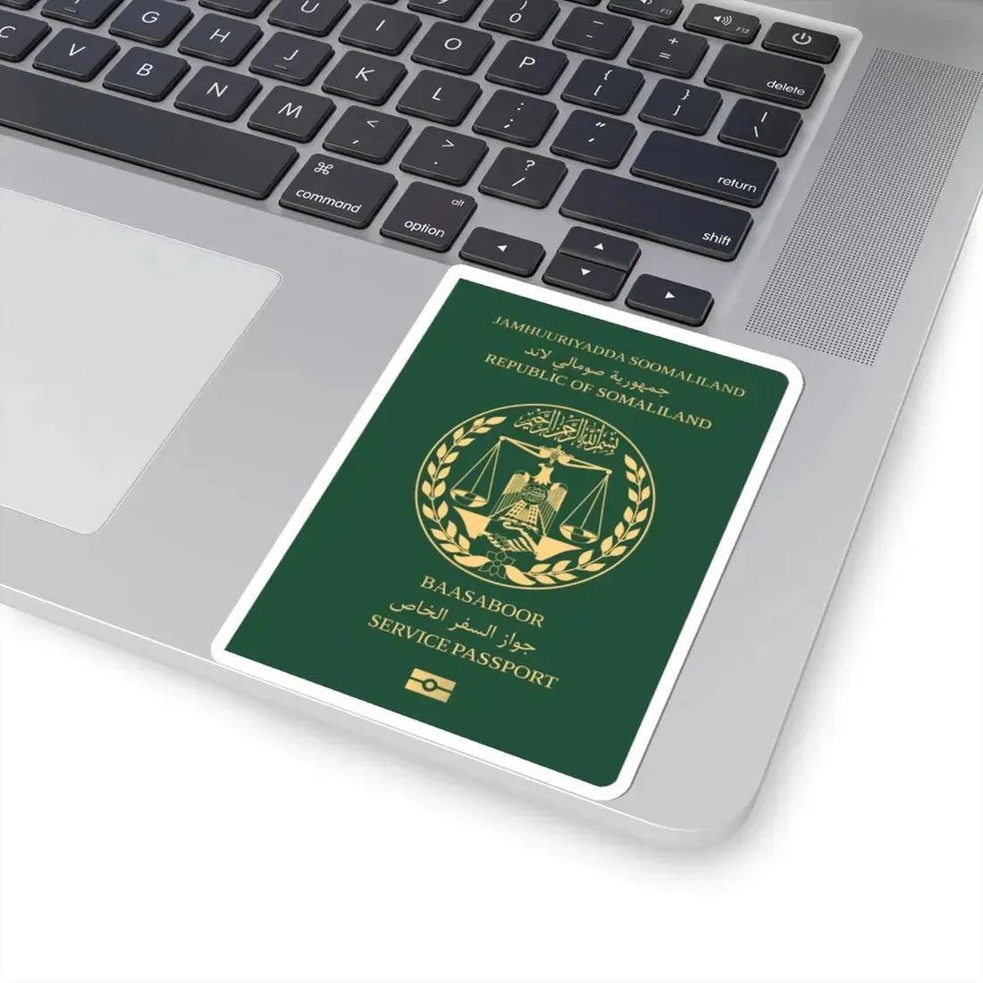 Somaliland Service Passport - STICKER Vinyl Kiss-Cut Decal - The Sticker Space