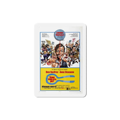 Some Kind of a Nut 1969 Movie Poster Refrigerator Magnet 3 Inch - The Sticker Space