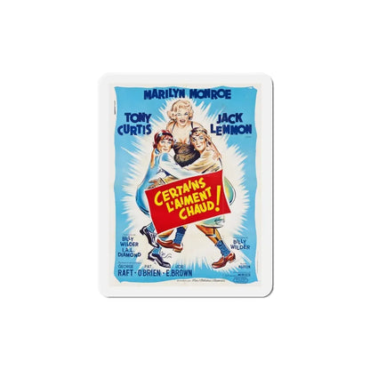 Some Like it Hot 1959 Movie Poster Refrigerator Magnet 5 Inch - The Sticker Space