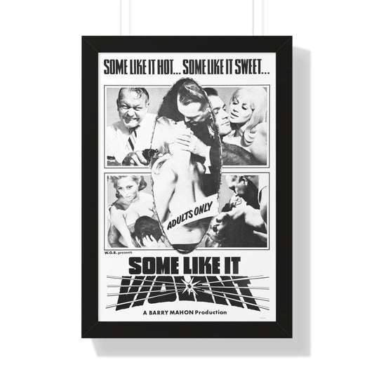 SOME LIKE IT VIOLENT 1968 - Framed Movie Poster-16″ x 24″-The Sticker Space