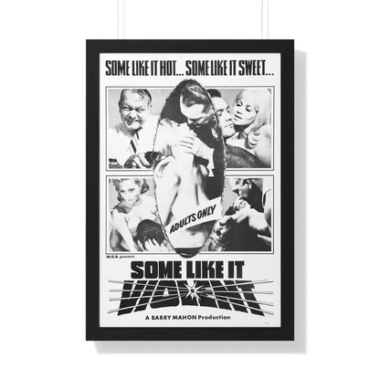 SOME LIKE IT VIOLENT 1968 - Framed Movie Poster 20" x 30" Black - The Sticker Space