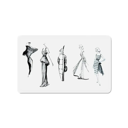 Some Women, 1956 (Magazine Illustration) Refrigerator Magnet 2 Inch Die-Cut - The Sticker Space
