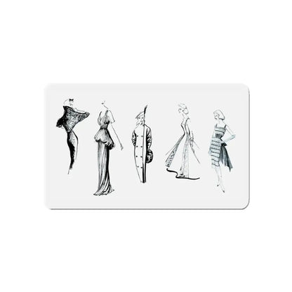 Some Women, 1956 (Magazine Illustration) Refrigerator Magnet 3 Inch Die-Cut - The Sticker Space