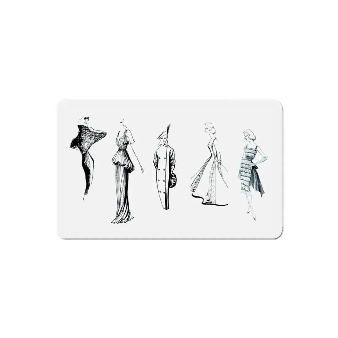 Some Women, 1956 (Magazine Illustration) Refrigerator Magnet 6 Inch Die-Cut - The Sticker Space