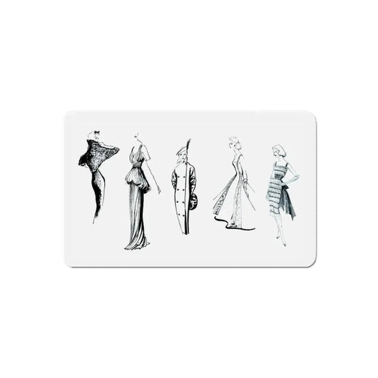 Some Women, 1956 (Magazine Illustration) Refrigerator Magnet 6 Inch Die-Cut - The Sticker Space