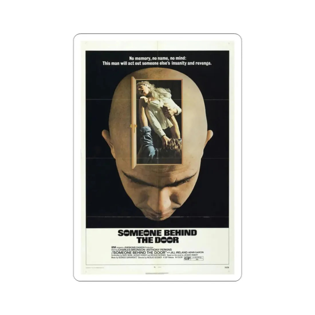 Someone Behind the Door 1971 Movie Poster STICKER Vinyl Die-Cut Decal 2 Inch - The Sticker Space