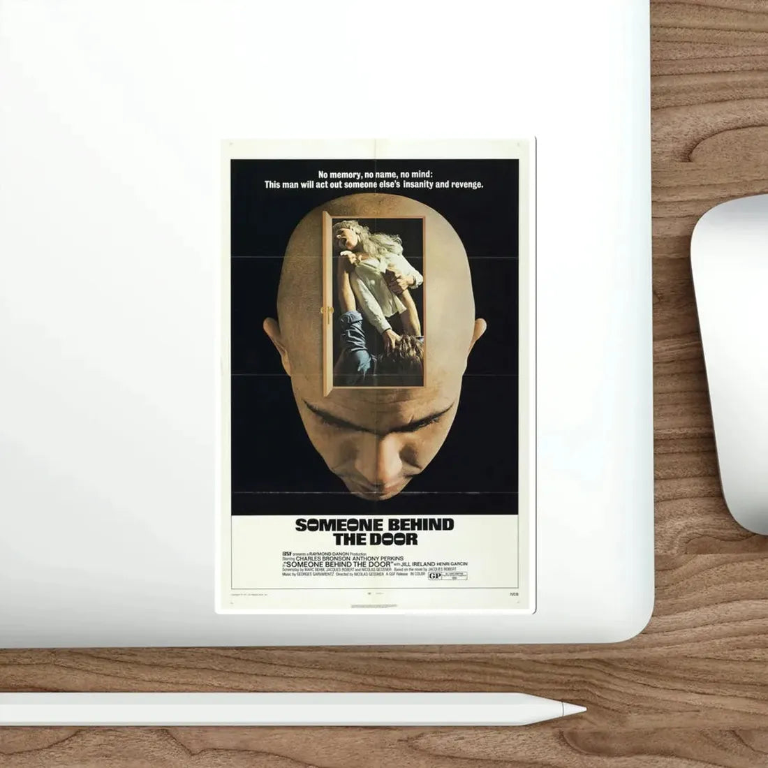 Someone Behind the Door 1971 Movie Poster STICKER Vinyl Die-Cut Decal - The Sticker Space
