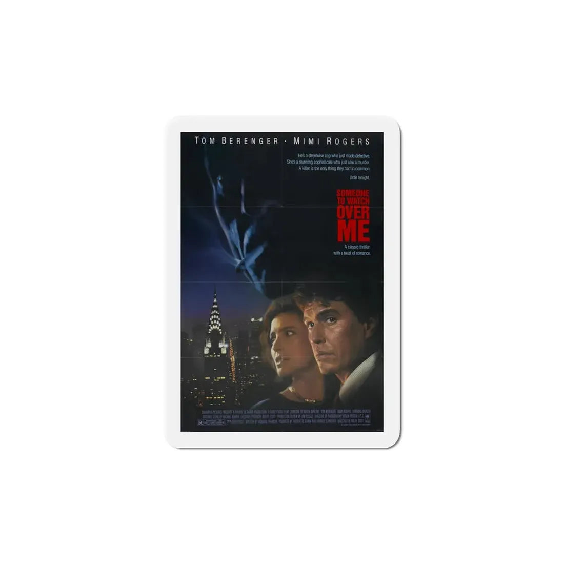Someone to Watch Over Me 1987 Movie Poster Refrigerator Magnet 6 Inch - The Sticker Space