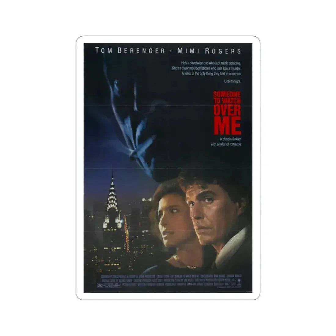 Someone to Watch Over Me 1987 Movie Poster STICKER Vinyl Die-Cut Decal 2 Inch - The Sticker Space