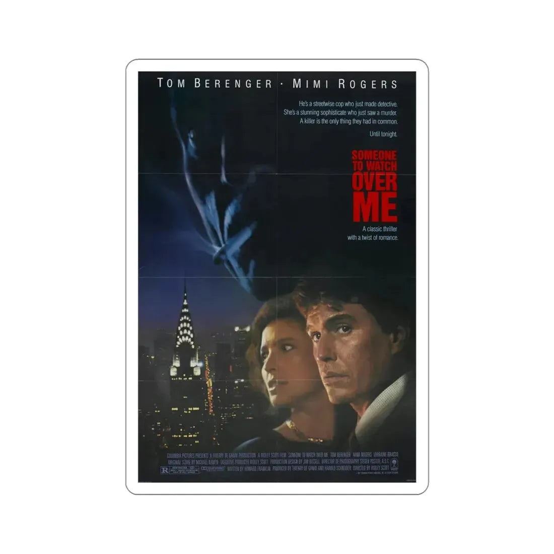 Someone to Watch Over Me 1987 Movie Poster STICKER Vinyl Die-Cut Decal 6 Inch - The Sticker Space