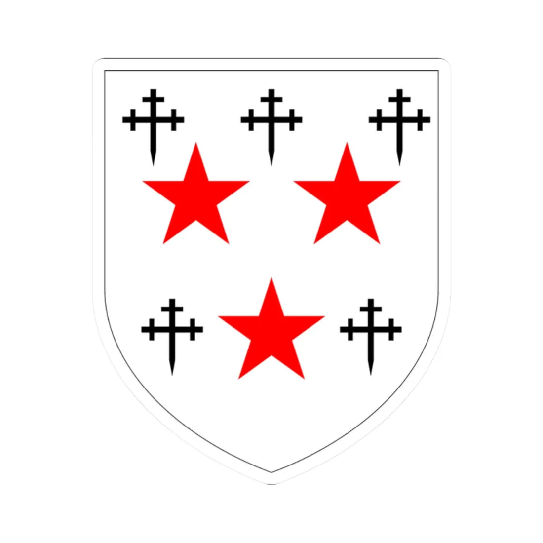 Somerville College Oxford arms (England) (Coat of Arms) STICKER Vinyl Kiss-Cut Decal 2 Inch White - The Sticker Space