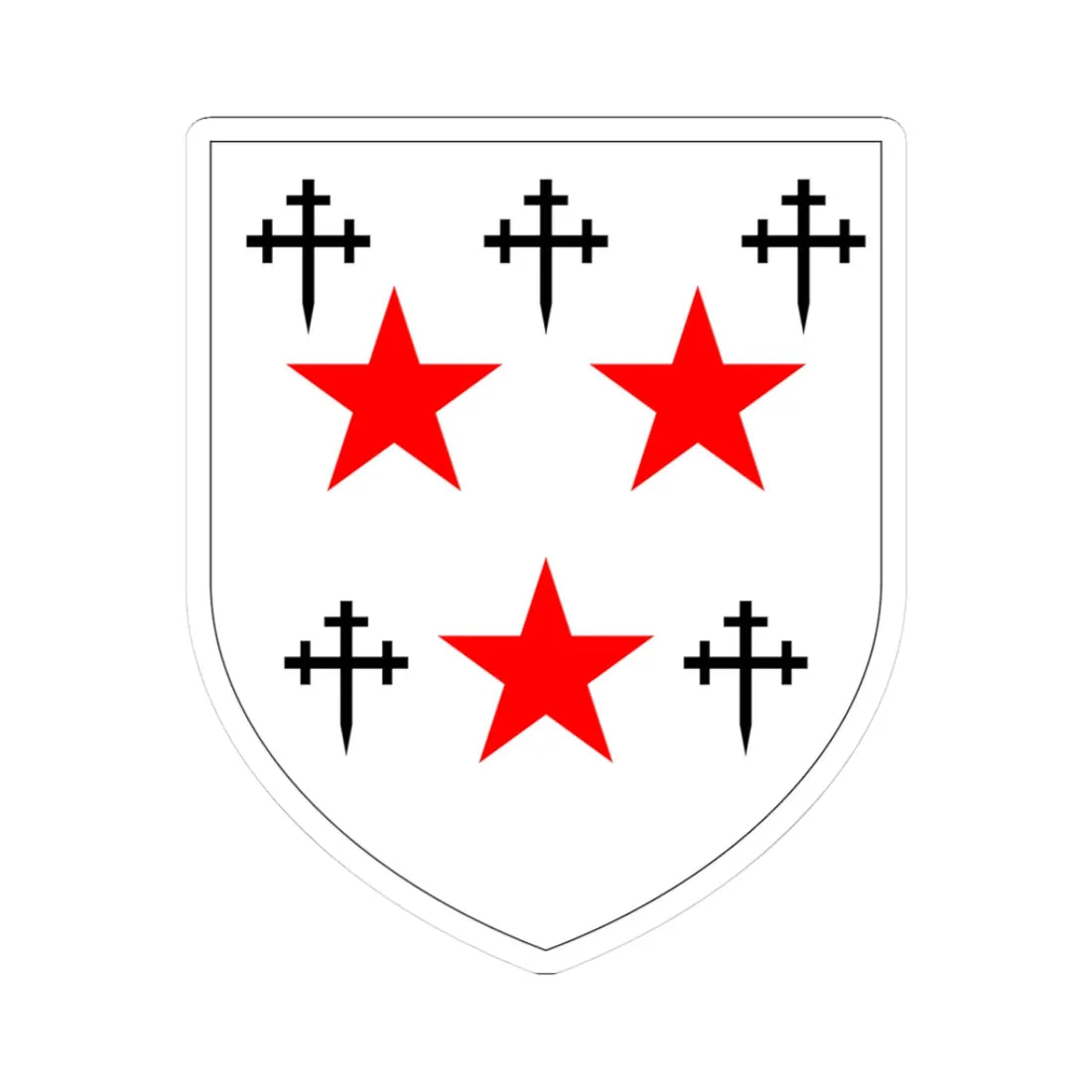 Somerville College Oxford arms (England) (Coat of Arms) STICKER Vinyl Kiss-Cut Decal 3 Inch White - The Sticker Space
