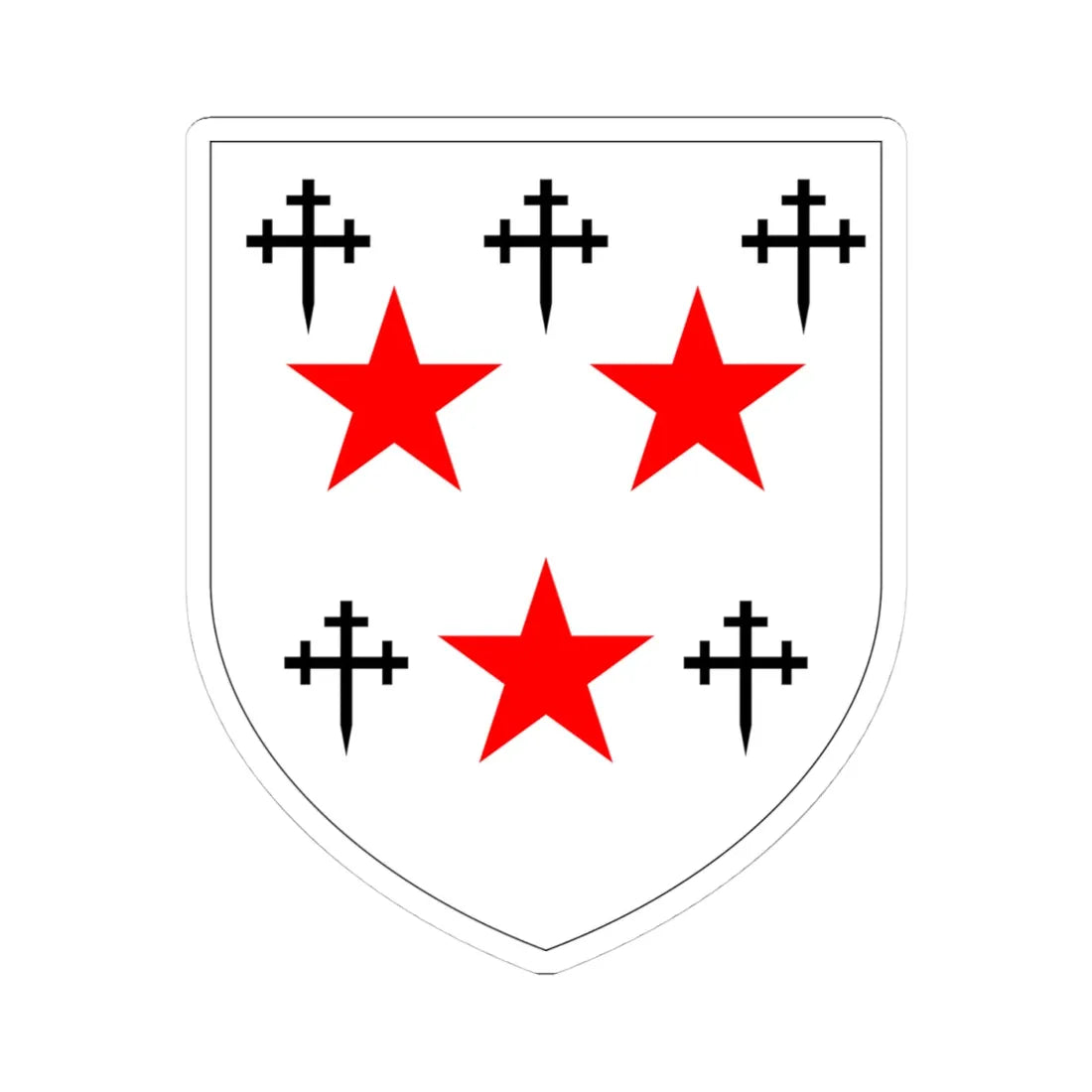 Somerville College Oxford arms (England) (Coat of Arms) STICKER Vinyl Kiss-Cut Decal 4 Inch White - The Sticker Space