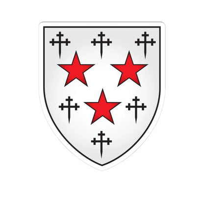 Somerville College Oxford Coat Of Arms (England) (Coat of Arms) STICKER Vinyl Kiss-Cut Decal 3 Inch White - The Sticker Space