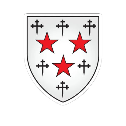 Somerville College Oxford Coat Of Arms (England) (Coat of Arms) STICKER Vinyl Kiss-Cut Decal 6 Inch White - The Sticker Space