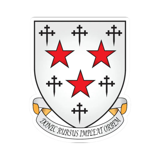 Somerville College Oxford Coat Of Arms Motto (England) (Coat of Arms) STICKER Vinyl Kiss-Cut Decal 2 Inch White - The Sticker Space