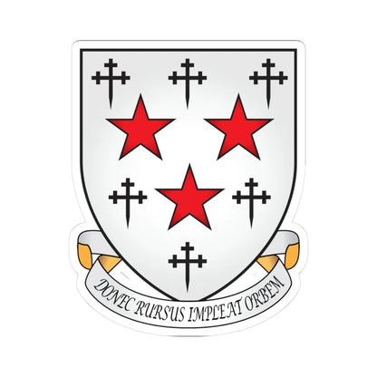 Somerville College Oxford Coat Of Arms Motto (England) (Coat of Arms) STICKER Vinyl Kiss-Cut Decal 3 Inch White - The Sticker Space