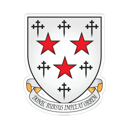 Somerville College Oxford Coat Of Arms Motto (England) (Coat of Arms) STICKER Vinyl Kiss-Cut Decal 6 Inch White - The Sticker Space