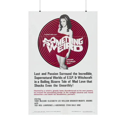 SOMETHING WEIRD 1967 - Paper Movie Poster 36" x 54" Matte - The Sticker Space